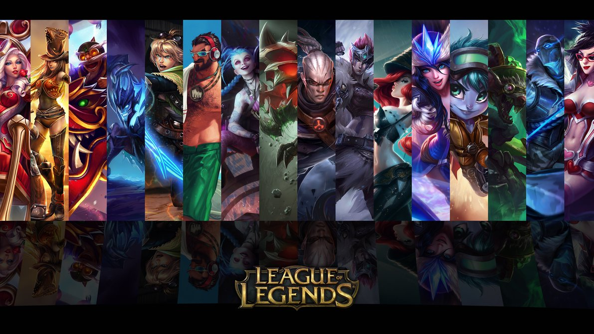 ADC Champions played on gaming laptop from League of Legends