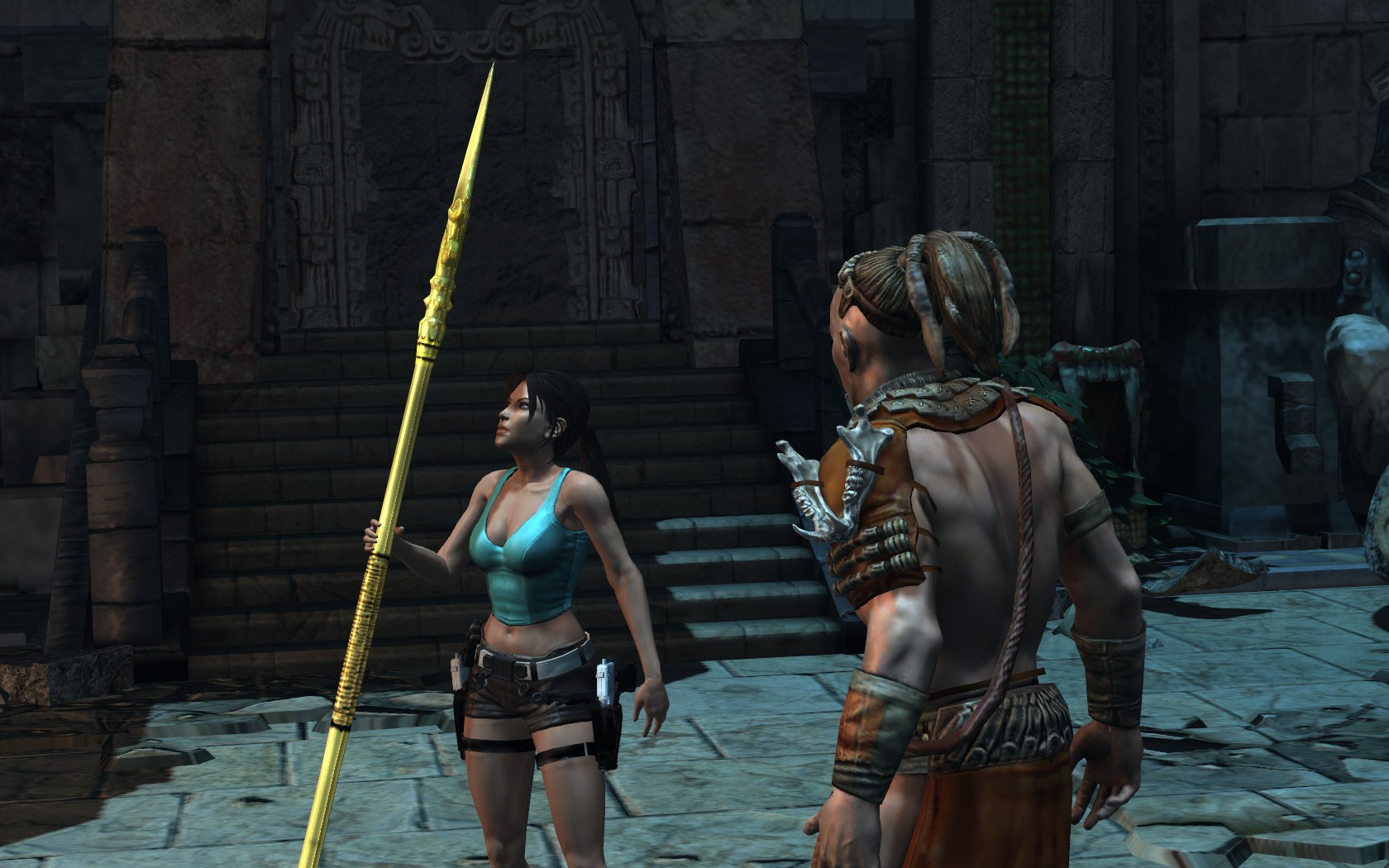 LARA CROFT AND THE GUARDIAN OF LIGHT (2010) In Game Look