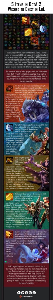 5 Items in DotA 2 I Wished to Exist in LoL