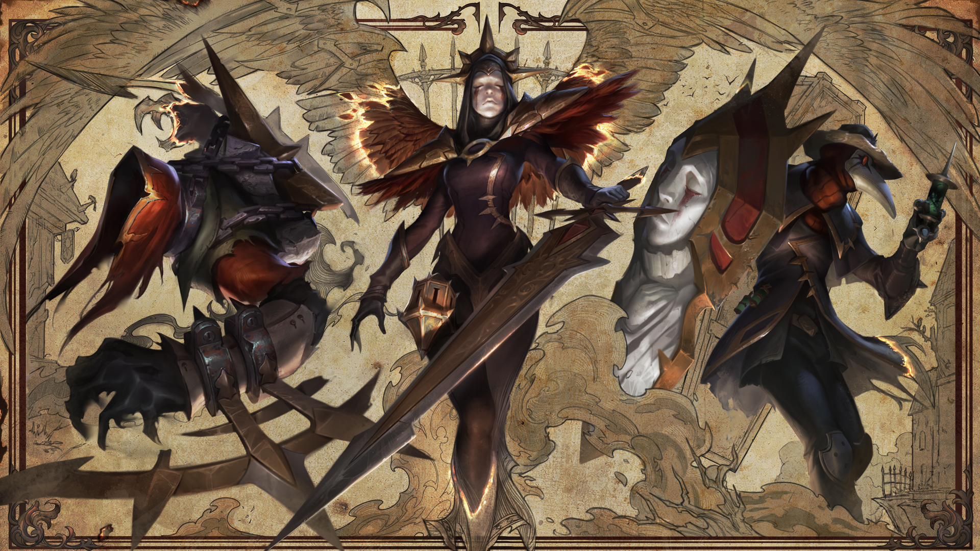 New Nocturne, Kayle, and Singed Skins