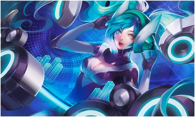 playing dj-sona on league of legends