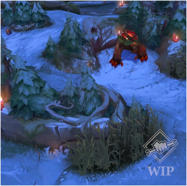 league of legends snow showdown map screenshot