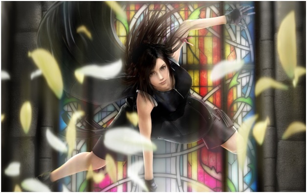 Playing as Tifa Lockhart in your gaming pc Tifa Lockhart of Final Fantasy VII