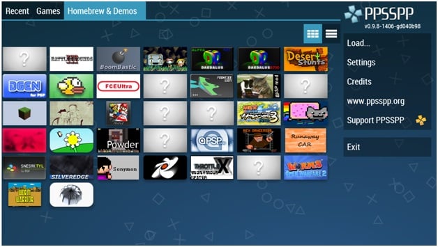 PSP emulator used for Windows, Mac OSX, Linux PCs and mobile devices. PPSSPP