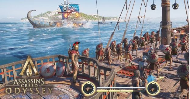 Assassin's Creed - Odyssey Naval Combat's Screenshot In A Gaming Laptop