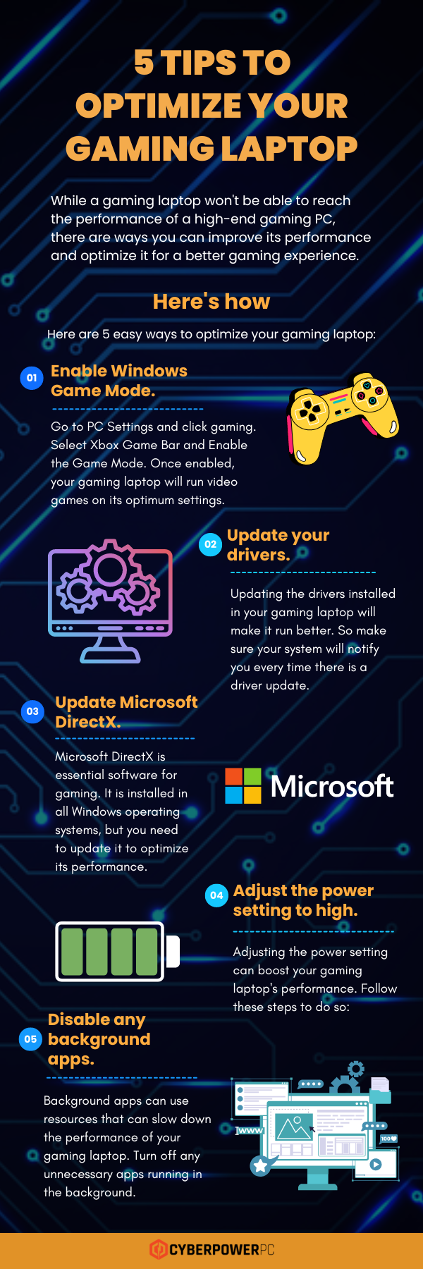 5 Tips to Optimize Your Gaming Laptop (Infographics)