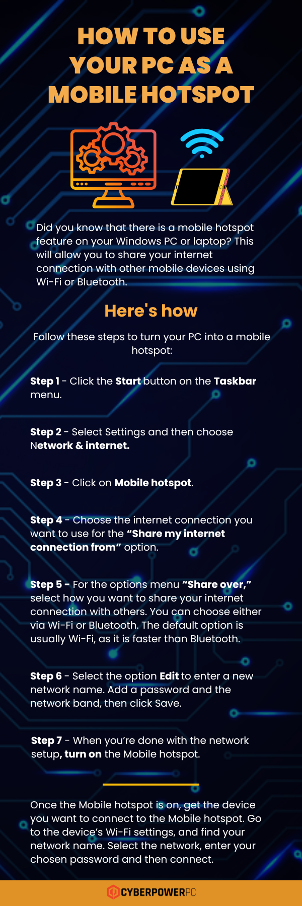 How to Use Your PC as a Mobile Hotspot