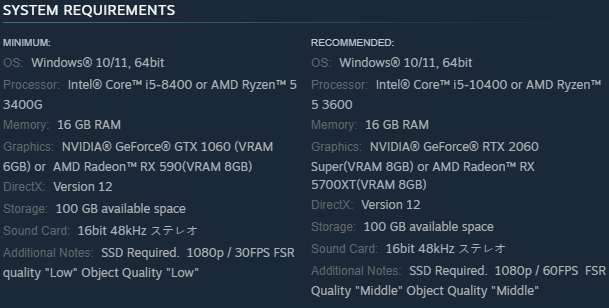 Ninja Gaiden 4 PC Requirements - Per Steam Store Page