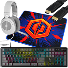 Special Gaming Gear $5 CORSAIR HS55 Gaming Headset, $5 HDMI Cable, Free CORSAIR K70 Gaming Keyboard, Free Mouse Pad*