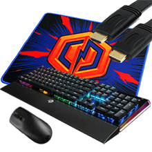 Special Gaming Gear $5 CyberPowerPC Skorpion K2 Keyboard, $5 Corsair M75 Mouse, $5 HDMI Cable, Free Mouse Pad*
