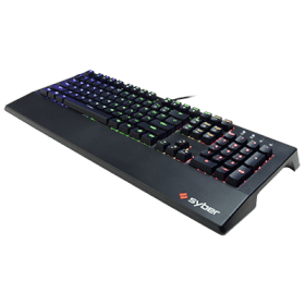 Syber K1 RGB RED (LINEAR) Mechanical Gaming Keyboard w/ Kontact Blue Switches and Programmable RGB LED Lighting