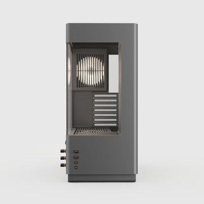 CyberPowerPC MA-01 ATX Mid Tower, Tempered Glass Front & Side + 6x ARGB Fans (Steel Gray)  [Pre-Order Only: Expect product to be shipped on or after October 7th]