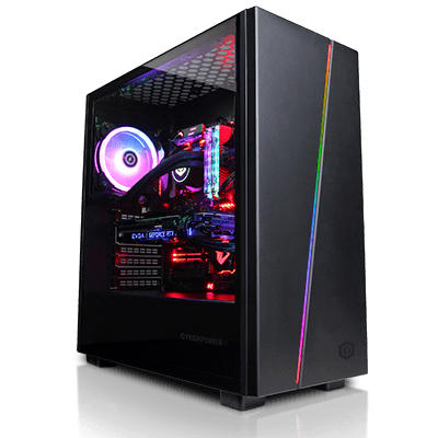 CYBERPOWERPC ELUNA 241V MID TOWER GAMING CASE (Case only)