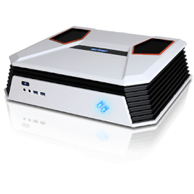 Syber C Series Mini-ITX Gaming Chassis w/ 7 color RGB LED, USB 3.0 (White Color)
