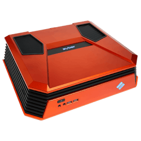 Syber C Series Mini-ITX Gaming Chassis w/ 7 color RGB LED, USB 3.0 (Orange Color)