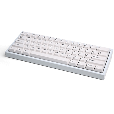 CyberPowerPC CK60 60% ANSI Full CNC Aluminum 61-Key RGB Mechanical Gaming Keyboard - White