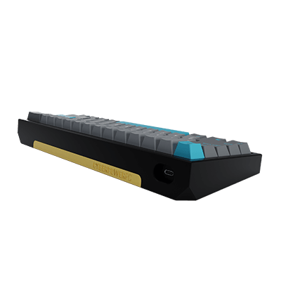 CyberPowerPC Full 121 Key Dye Sub Keycap Set - Cyan (Keyboard not included)