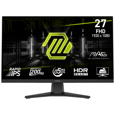 27" MSI MAG 272F 1920x1080 (FHD) 200Hz, rapid 0.05ms(GtG) FPS Gaming Monitor