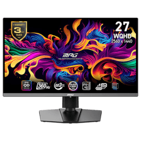 27" MSI MPG 271QRX QD-OLED 2560x1440 (WQHD) 360Hz refresh rate, rapid 0.03ms(GtG) QD-OLED Gaming Monitor
