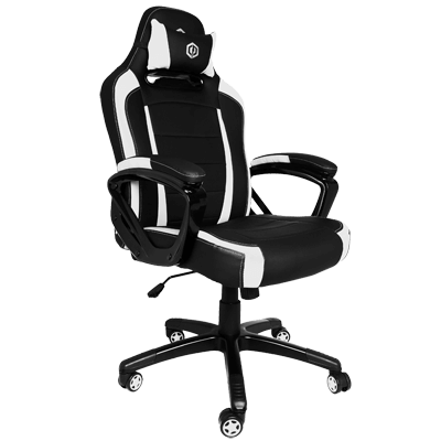 CyberpowerPC Pro Gaming Chair 300 Series (Black/White Color)