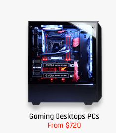 Gaming Desktops PCs From $720 