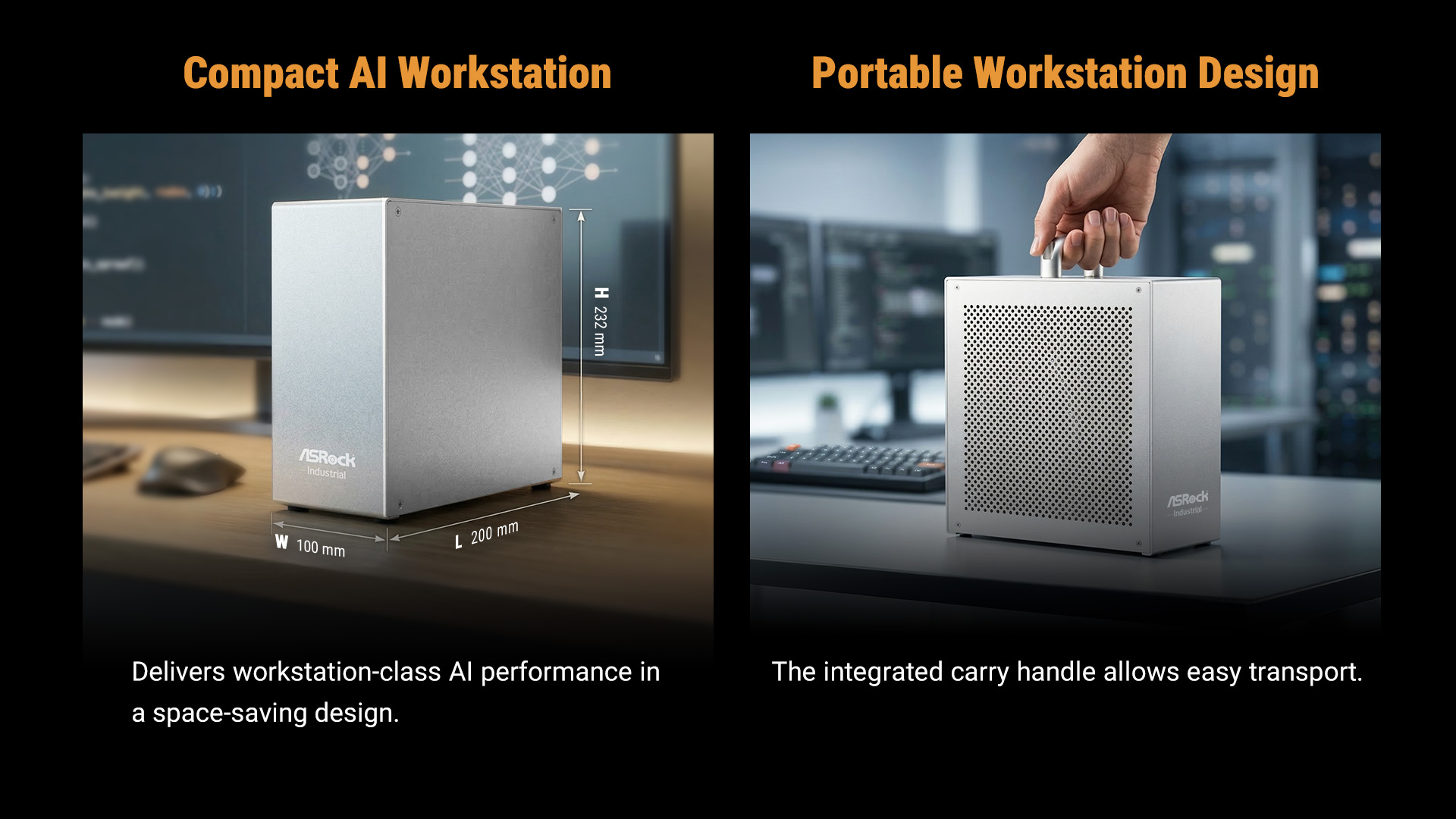 Compact AI Workstation + Protable Workstation Design