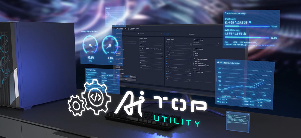 CyberPowerPC GIGABYTE AI TOP ATOM NVIDIA DGX Spark™ Desktop AI Supercomputer