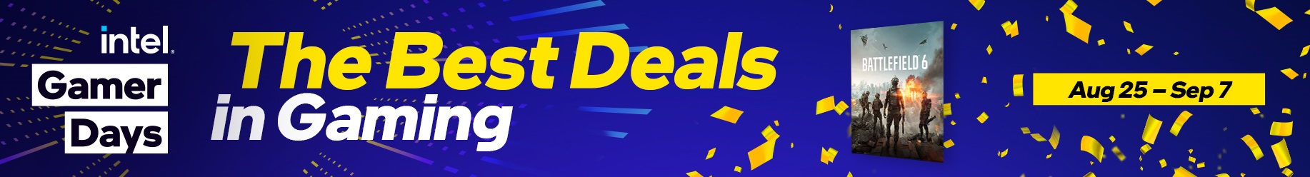 Intel Gamer Days Sale Banner